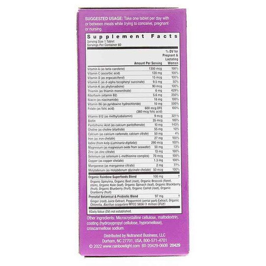 Prenatal One Multivitamin, RBL